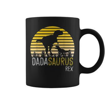 Dadasaurus Dad Dino Fathers Day Gifts Men Dinosaur Coffee Mug - Seseable
