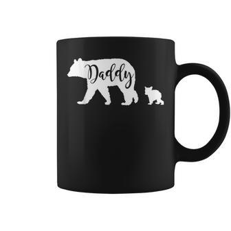 Daddy Bear With 1 One Cub Dad Father Papa Gift Coffee Mug | Mazezy
