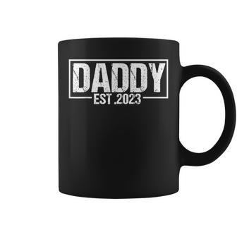 Daddy Est2023 Soon To Be Dad 23 New Pregnancy Announcement Gift For Mens Coffee Mug | Mazezy