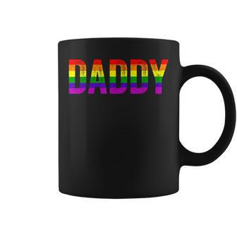 Daddy Lgbt Gay Lesbian Pride Rainbow Support Fathers Day  Coffee Mug
