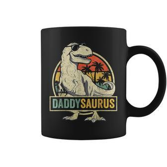 Daddy Saurus T Rex Dinosaur Men Daddysaurus Family Matching Coffee Mug | Mazezy
