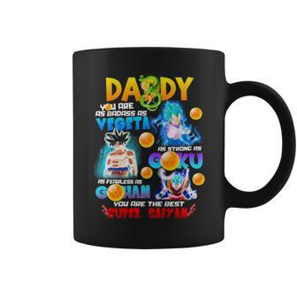 Daddy You Are The Best Super Saiyan Coffee Mug | Mazezy