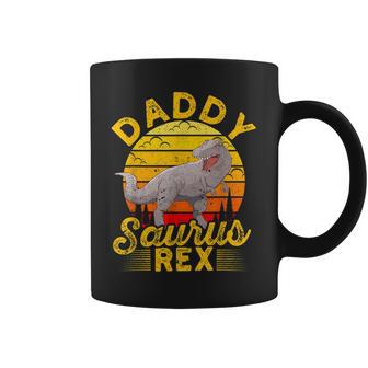 Daddysaurus T Rex Dinosaur Daddy Saurus Family Matching Dad Gift For Mens Coffee Mug | Mazezy