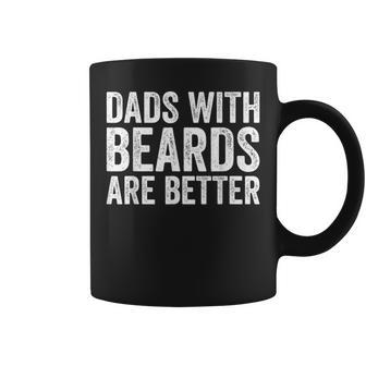 Dads With Beards Are Better Men Funny Fathers Day Dad Coffee Mug - Thegiftio UK