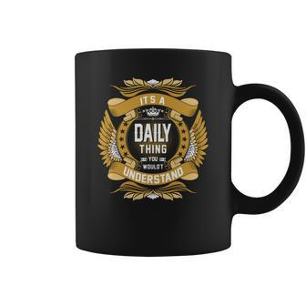 Daily Name Daily Family Name Crest Coffee Mug - Seseable
