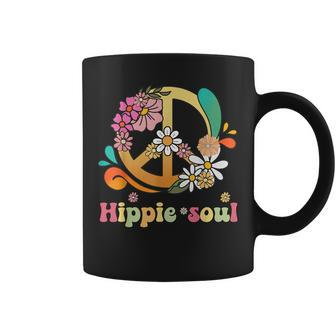 Daisy Peace Sign Hippie Soul Flower Lovers Gifts Coffee Mug | Mazezy