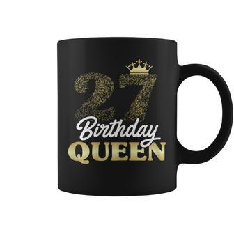 Damen 27. Geburtstag Tassen Jahrgang 1995, Birthday Queen mit Krone - Seseable