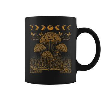 Dark Academia Cottagecore Aesthetic Magical Mushroom V3 Coffee Mug - Seseable