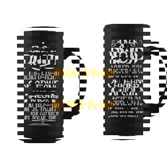 Daughter In Law Of A Freaking Awesome Mother In Law Gift Coffee Mug - Seseable