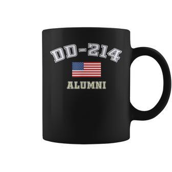 Dd-214 Us Alumni Usa Flag Vintage Coffee Mug - Seseable