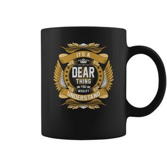 Dear Name Dear Family Name Crest Coffee Mug - Seseable