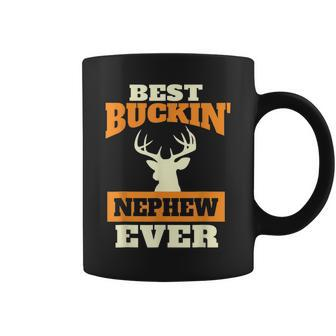 Deer Hunting Nephew Best Buckin Nephew Ever Coffee Mug - Seseable
