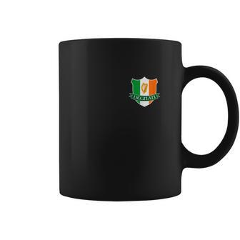 Degnan Irish Name Ireland Flag Harp Family Coffee Mug - Seseable
