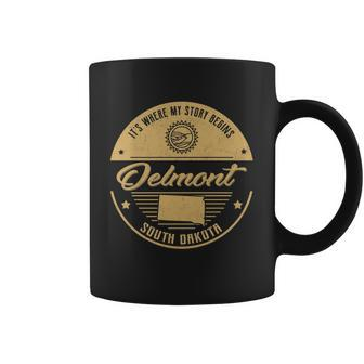 Delmont South Dakota Its Where My Story Begins Coffee Mug - Seseable
