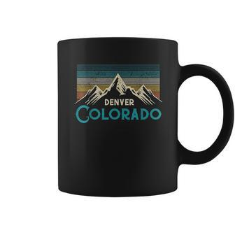 Denver Colorado Vintage Mountains Hiking Souvenir Gift Coffee Mug - Thegiftio UK