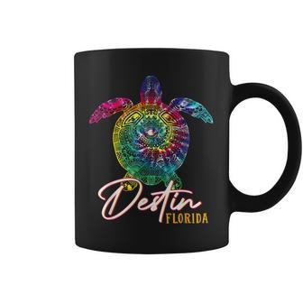 Destin Tie Dye Sea Turtle Florida Matching Family Vacation Coffee Mug - Seseable