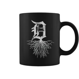 Detroit D Roots Michigan Born Rooted Coffee Mug - Thegiftio UK