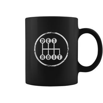 Detroit Stick Shift Design Circle Coffee Mug - Thegiftio UK