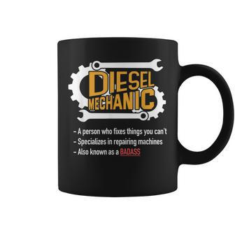 Diesel Mechanic Badass Trucker Car Guy Gift Gift For Mens Coffee Mug | Mazezy DE