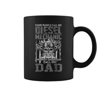 Diesel Mechanic Dad Fathers Day Funny Daddy Men Dad Gift Coffee Mug - Seseable