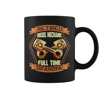 Diesel Mechanic Engineer Retirement Grandpa Gift Coffee Mug | Mazezy
