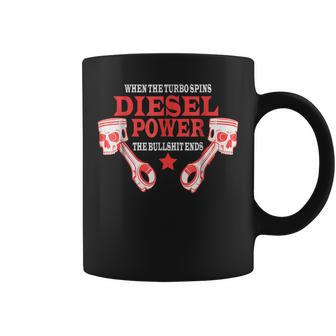 Diesel Power Truck Turbo Brothers Mechanic Coffee Mug | Mazezy