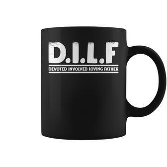 Dilf Devoted Involved Loving Father Dad Gift Papa Men Gift For Mens Coffee Mug | Mazezy