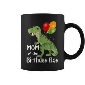 Dinosaur Mom Mothers Day Tee Mom Of The Birthday Boy Tshirt Coffee Mug | Mazezy