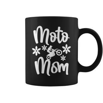 Dirt Bike Moto Mom Mother Flowers Motorbike Enduro Sports Gift For Womens Coffee Mug | Mazezy CA