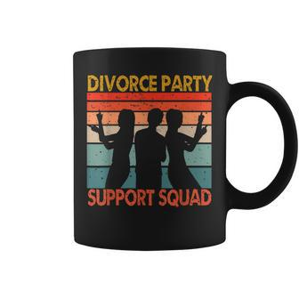 Divorce Party Support Squad Celebration Men Women Vintage Coffee Mug | Mazezy