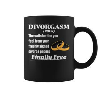 Divorgasm Funny Divorce Definition Party Design Coffee Mug - Seseable