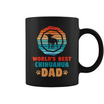 Dog Father Gift Worlds Best Chihuahua Dad Dog Gift For Mens Coffee Mug | Mazezy