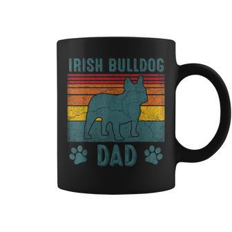 Dog Irish Bulldog Dad - Vintage Irish Bulldog Dad Coffee Mug - Seseable