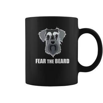 Dog Meme Fear The Beard Mini Schnauzer Dog Coffee Mug - Thegiftio UK