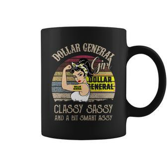 Dollar General Girl Classy Sassy And A Bit Smart Assy Vintage Shirt Coffee Mug - Thegiftio UK