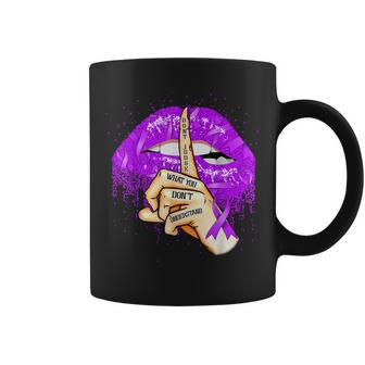 Dont Judge What You Dont Understand Lupus Purple Lips Gifts Coffee Mug - Thegiftio UK