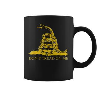 Don’T Tread On Me For Men Gadsden Flag Yellow Snake Coffee Mug - Seseable