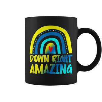 Down Right Amazing Down Syndrome Awareness Coffee Mug - Seseable