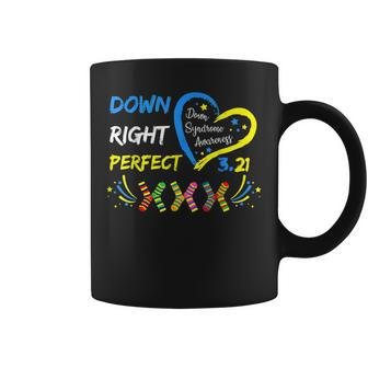 Down Syndrome Awareness 321 Down Right Perfect Socks Coffee Mug | Mazezy