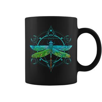 Dragon Fly Insect Nature Geometric Lover Coffee Mug - Seseable