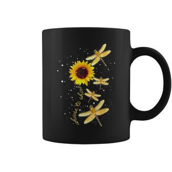 Dragonfly Sunflower Teacher Growth Mindset Choose To Shine Coffee Mug | Mazezy