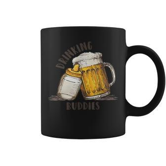 Drinking Buddies Dad And Baby Beer Matching Fist Father Gift For Mens Coffee Mug | Mazezy