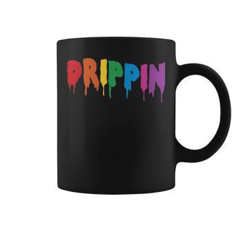 Drippin Colorful Rainbow Hip Hop Lovers Dripping Sauce Coffee Mug | Seseable UK