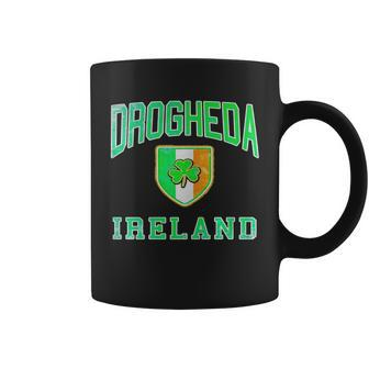 Drogheda Ireland Distressed Irish Pride Blac Coffee Mug - Thegiftio UK