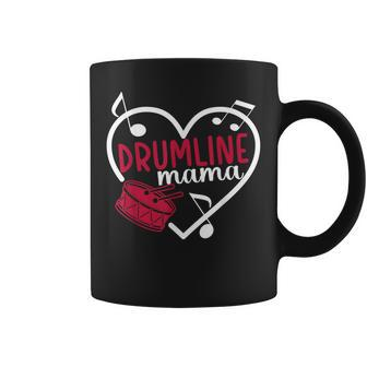 Drumline Mama Heart Drumline Mom Drumline Mother Coffee Mug | Mazezy