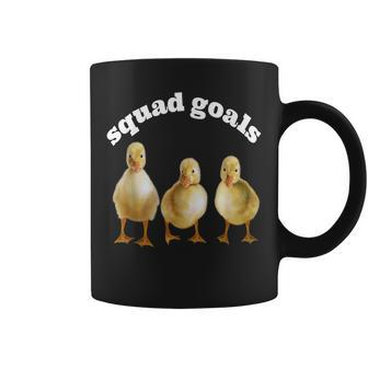 Ducklings Squad Goals Cute Ironic Funny Ducks Duckling Gift Coffee Mug | Mazezy