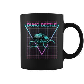 Dung Beetle Insect Lover Aesthetic Retro Dung Beetle Coffee Mug | Mazezy