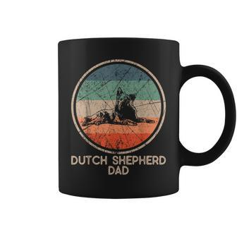 Dutch Shepherd Dog - Vintage Dutch Shepherd Dad Coffee Mug - Seseable