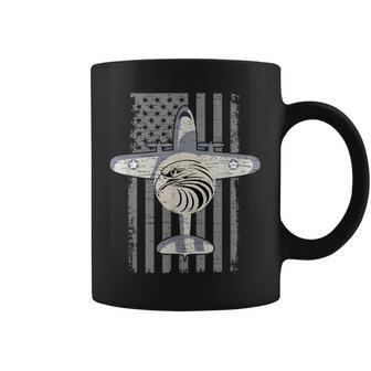 E2 Hawkeye Air Force Veteran Usa Military Flag Retro Coffee Mug | Mazezy