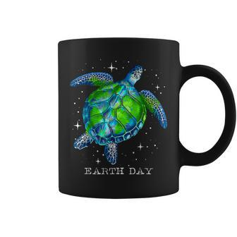 Earth Day 2023 Restore Sea Turtle Tie Dye Save The Planet Coffee Mug | Mazezy